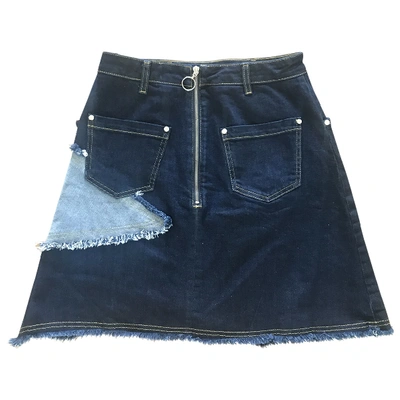 Pre-owned House Of Holland Blue Denim - Jeans Skirt