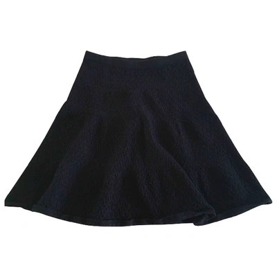 Pre-owned Sandro Mini Skirt In Black