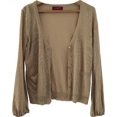 Pre-owned Burberry Gold Synthetic Knitwear