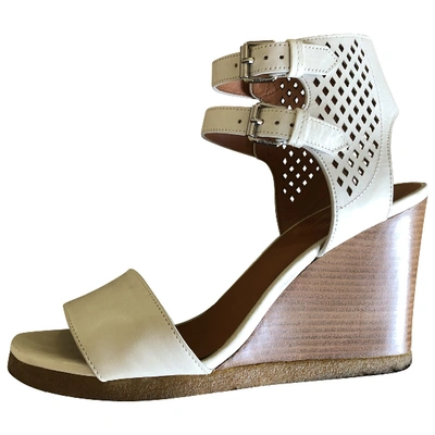 Pre-owned Marc Jacobs White Leather Sandals