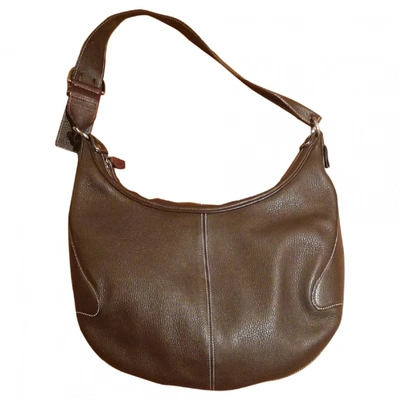Pre-owned Tod's Leather Crossbody Bag In Brown