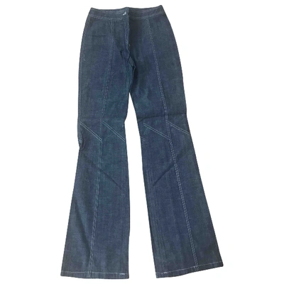 Pre-owned Barbara Bui Blue Cotton Jeans