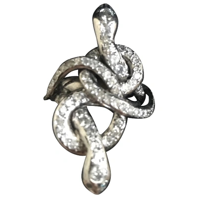 Pre-owned Ileana Makri White Gold Ring In Metallic