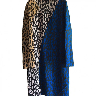 Pre-owned Diane Von Furstenberg Silk Mid-length Dress In Multicolour