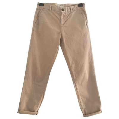 Pre-owned Current Elliott Chino Pants In Beige