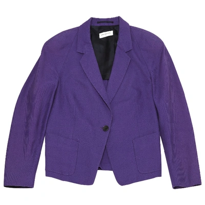 Pre-owned Dries Van Noten Purple Cotton Jacket