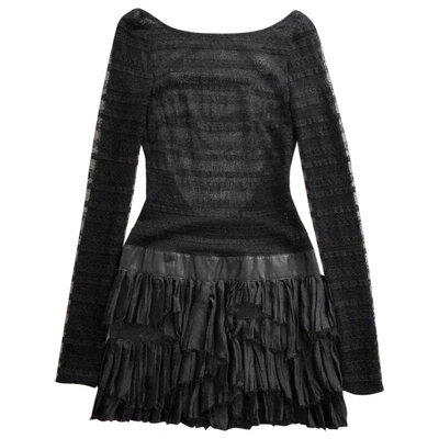 Pre-owned Jay Ahr Mini Dress In Black