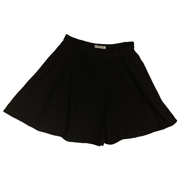 Pre-owned Balenciaga Black Cotton Shorts | ModeSens