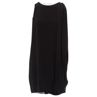 Pre-owned Gianluca Capannolo Silk Mid-length Dress In Black