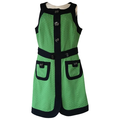 Pre-owned Milly Mid-length Dress In Green