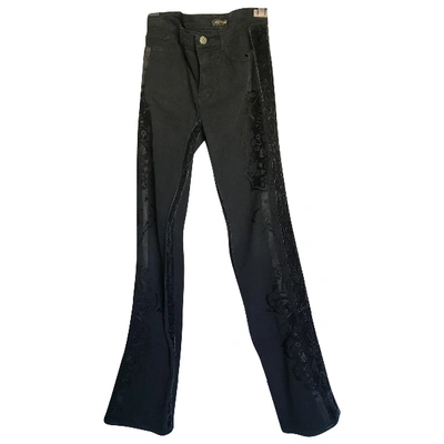 Pre-owned Roberto Cavalli Black Cotton Jeans