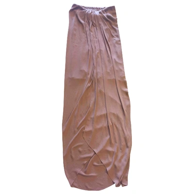 Pre-owned Lanvin Dress In Beige