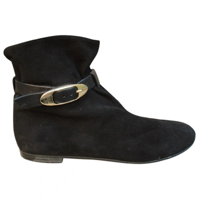 Pre-owned Giuseppe Zanotti Buckled Boots In Black