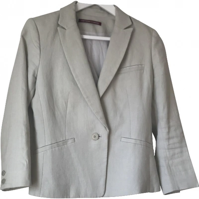 Pre-owned Comptoir Des Cotonniers Linen Jacket In Grey