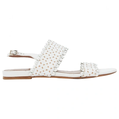 Pre-owned Tabitha Simmons Leather Sandals In White