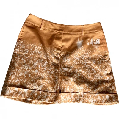 Pre-owned Akris Yellow Cotton - Elasthane Shorts