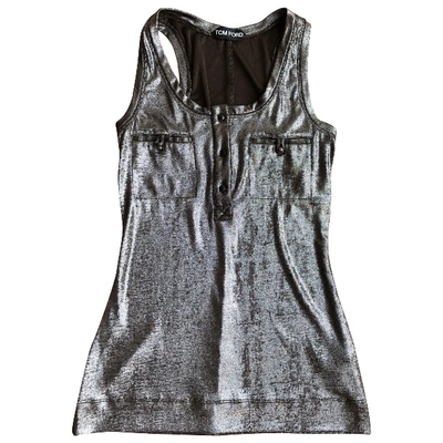 Pre-owned Tom Ford Metallic Synthetic Top
