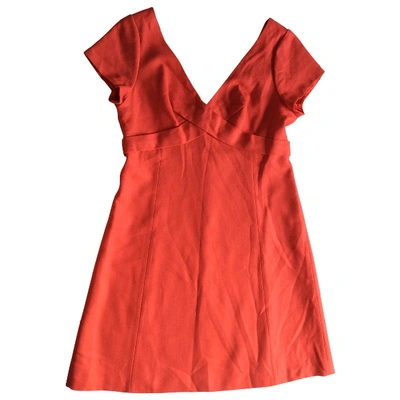 Pre-owned Jcrew Wool Mini Dress In Orange