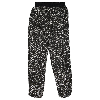 Pre-owned Isabel Marant Silk Trousers In Black