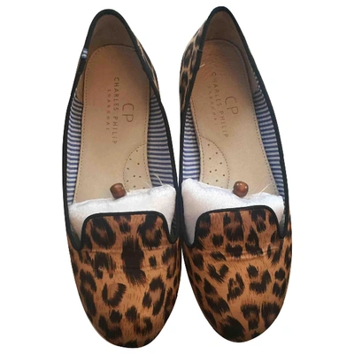 Pre-owned Charles Philip Ballet Flats