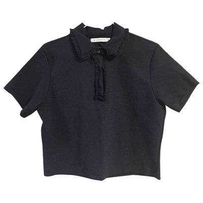 Pre-owned Jw Anderson Navy Cotton Top
