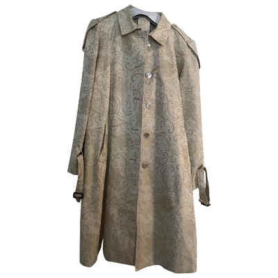 Pre-owned Aquascutum Gold Cotton Trench Coat