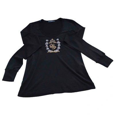 Pre-owned Dolce & Gabbana Wool T-shirt In Black