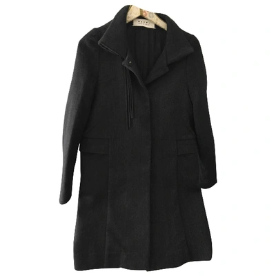 Pre-owned Marni Wool Coat In Anthracite