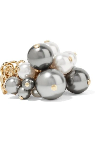 Lanvin Gold-tone Faux Pearl Ring