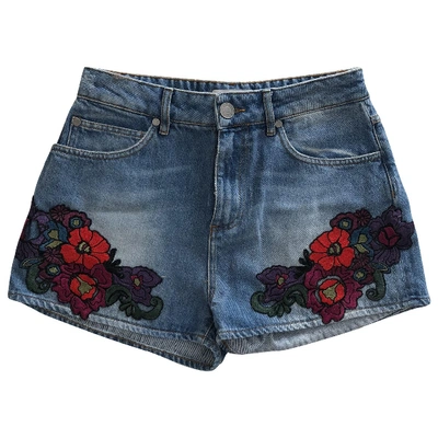 Pre-owned Sandro Multicolour Denim - Jeans Shorts