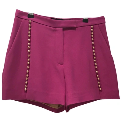 Pre-owned Elie Saab Pink Viscose Shorts