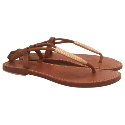 Pre-owned Tatoosh Brown Leather Sandals