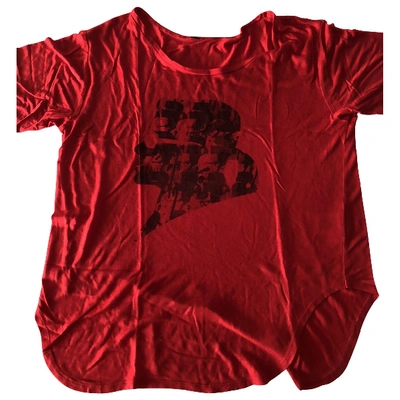 Pre-owned Karl Red Cotton Top