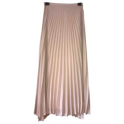 Pre-owned Mangano Maxi Skirt In Pink