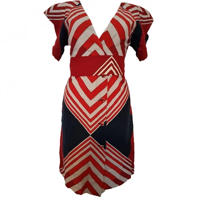 Pre-owned Missoni Linen Mid-length Dress In Multicolour