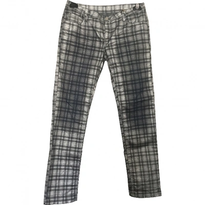 Pre-owned Faith Connexion Slim Pants In Silver