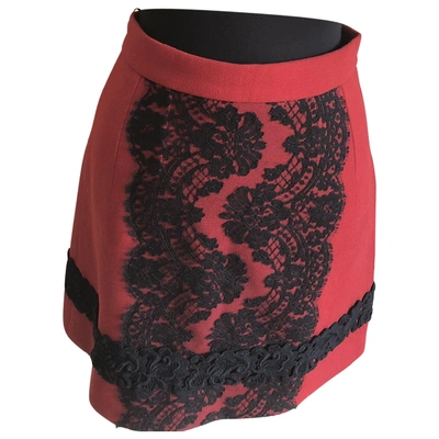Pre-owned Dolce & Gabbana Skirt In Red