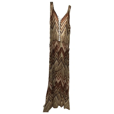 Pre-owned Melissa Odabash Maxi Dress In Beige
