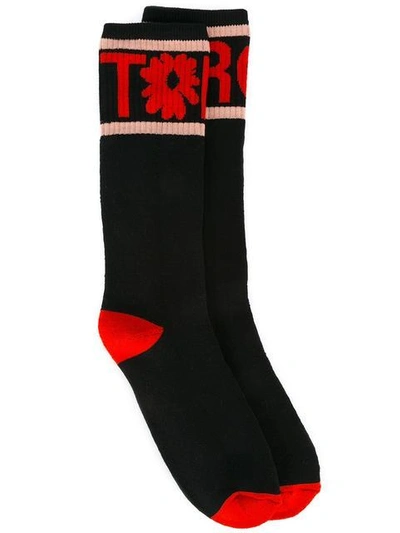 Stella Mccartney Tomorrow Print Socks - Black