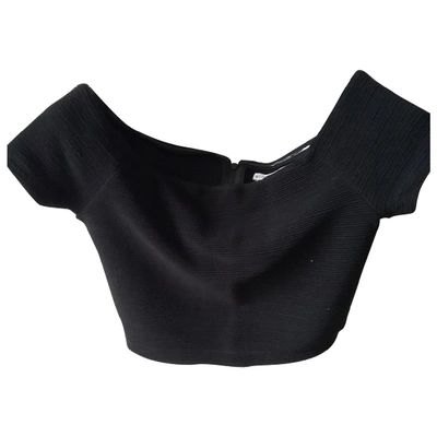 Pre-owned Alice And Olivia Black Synthetic Top