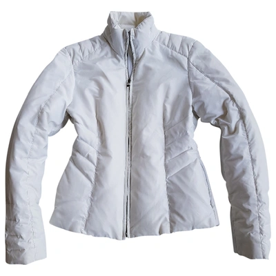 Pre-owned Pinko Puffer In White