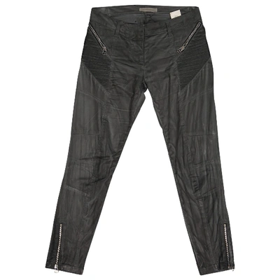 Pre-owned Pierre Balmain Grey Cotton - Elasthane Jeans