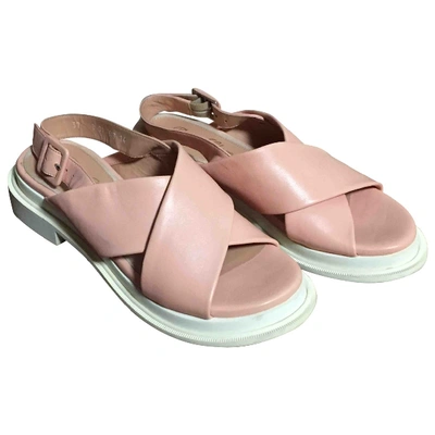 Pre-owned Robert Clergerie Leather Sandals In Pink