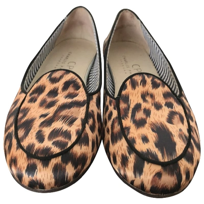 Pre-owned Charles Philip Cloth Flats