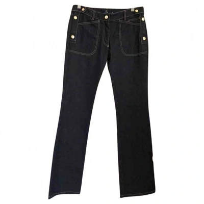 Pre-owned Fay Straight Jeans In Black