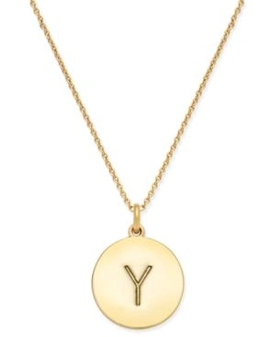 Kate Spade Letter Pendant Necklace In Y