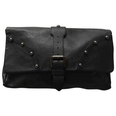 Pre-owned Mulberry Leather Clutch Bag In Black
