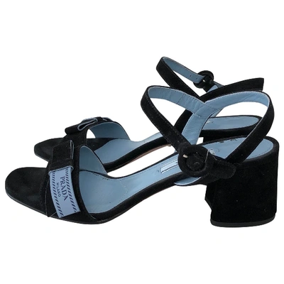 Pre-owned Prada Sandals In Black