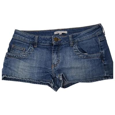 Pre-owned Maje Blue Cotton Shorts