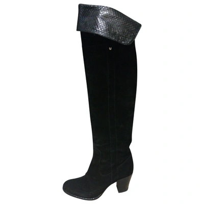 Pre-owned Dior Riding Boots In Black
